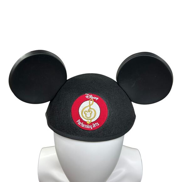 Disney Performing Arts Mickey Ears Hat‎ Black Adult 56cm Theme Park Rare - Picture 2 of 9